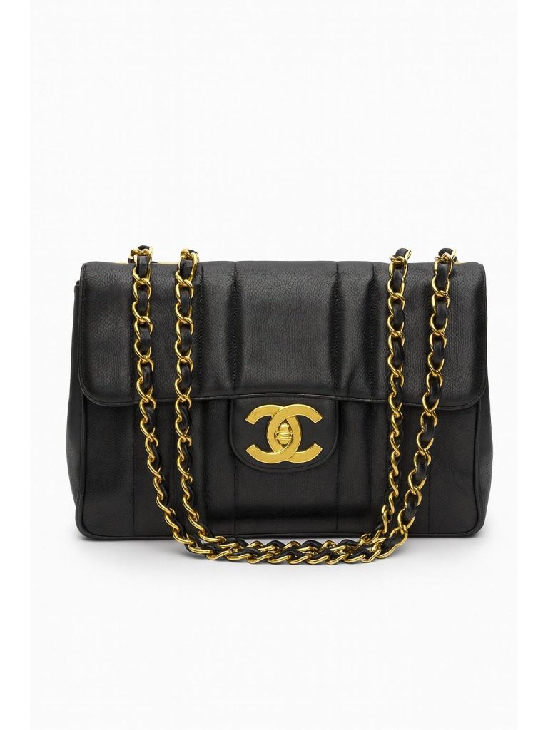 Chanel — сумка Classic Vintage Caviar черная