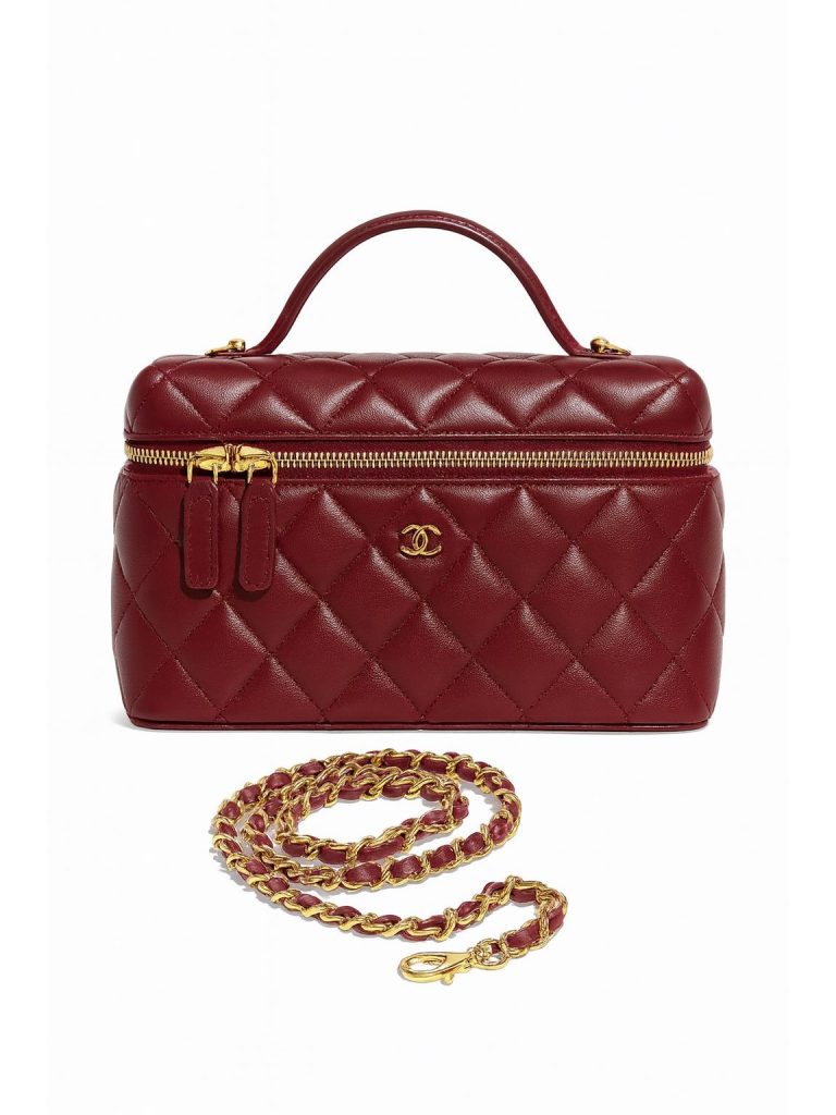 Chanel — сумка vanity бордовая