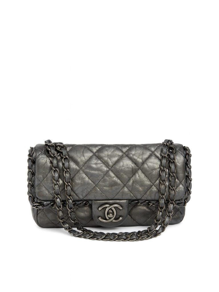 Chanel — сумка серая
