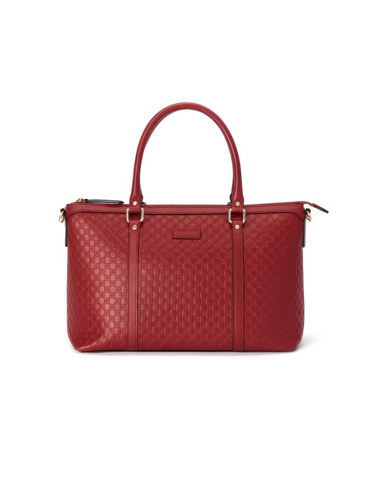 Gucci — тоут Microguccissima красный