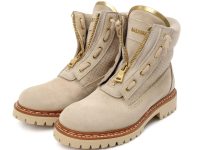 Balmain — ботинки бежевые 38