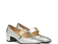 Dior — туфли серебристые 36.5