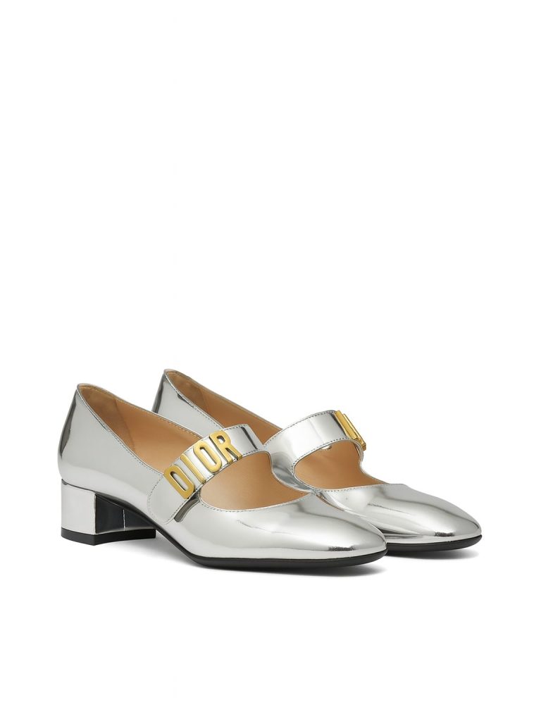 Dior — туфли серебристые 36.5