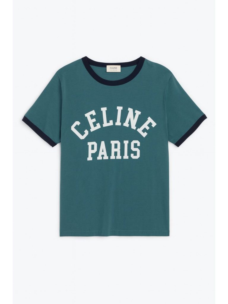 Celine — футболка бирюзовая S