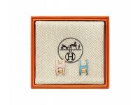 Hermès — каф Каф на ухо розовый и голубой
