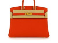 Hermès — сумка Birkin B25 оранжевая