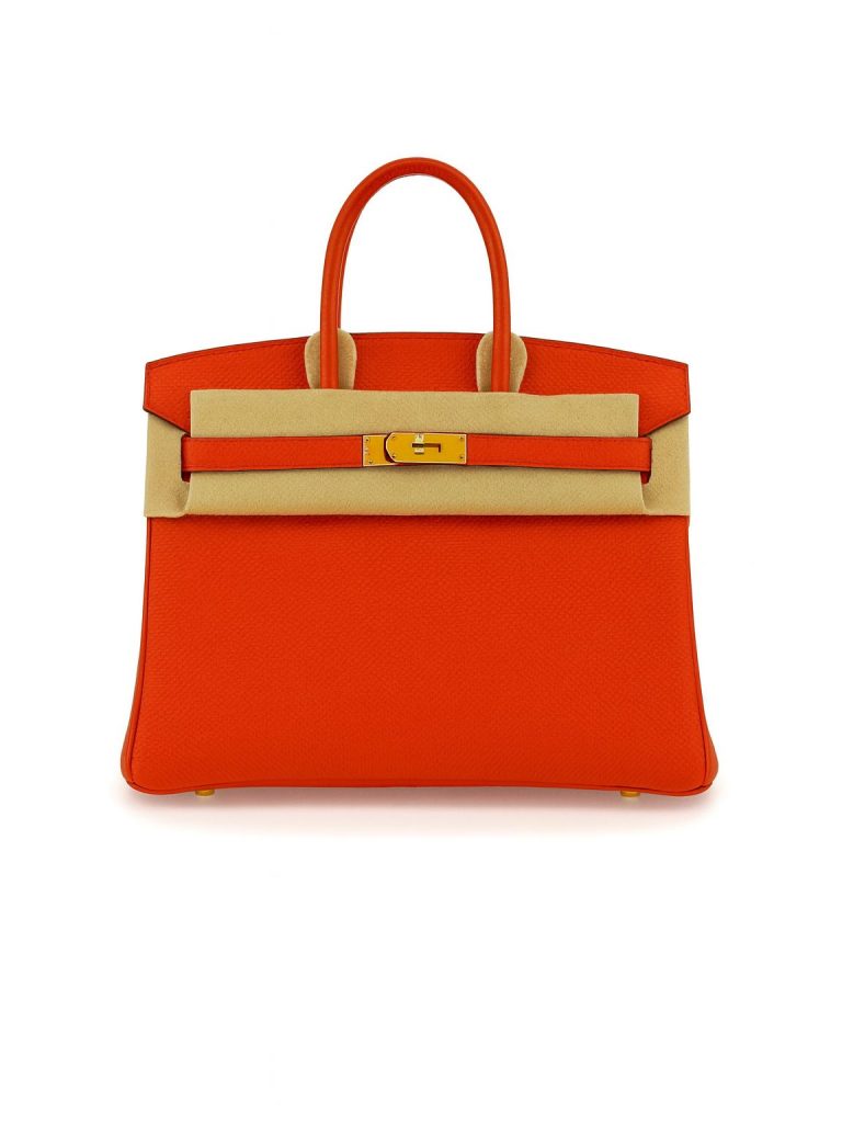 Hermès — сумка Birkin B25 оранжевая