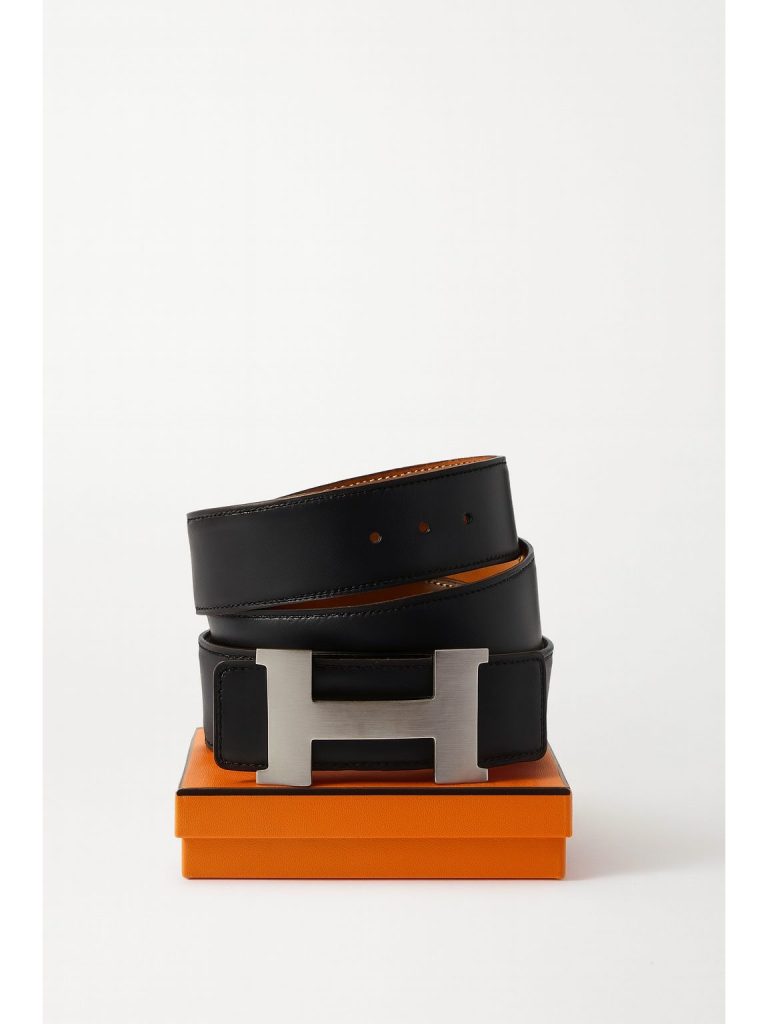 Hermès — ремень 105 Т черный отличное
