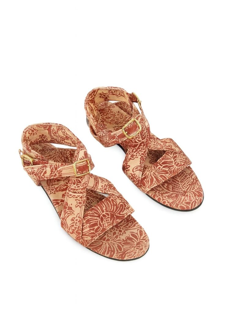 Loro Piana — сандалии красные 39