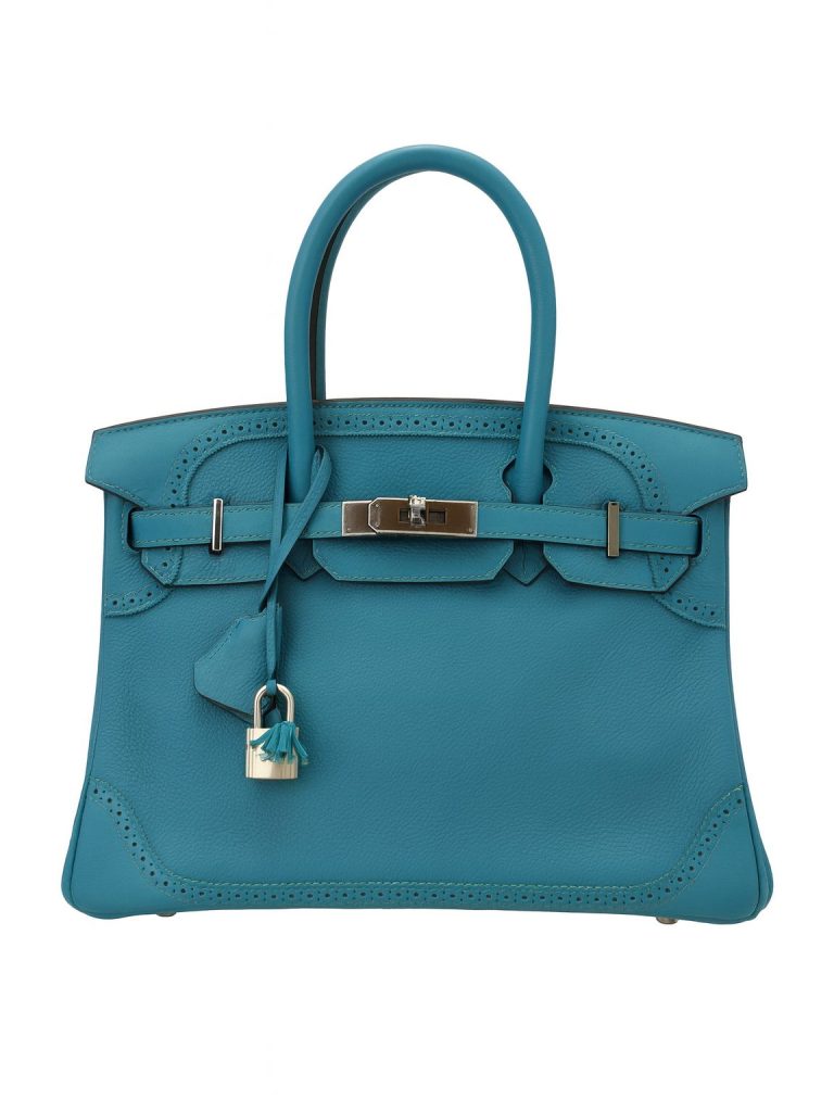 Hermès — сумка Birkin 30 бирюзовая