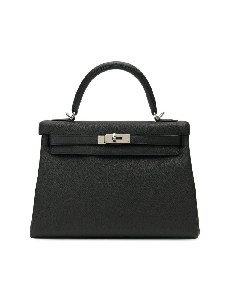 Hermès — сумка Kelly 32 черная чёрный