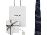 TOM FORD — галстук темно-синий 100 шелк