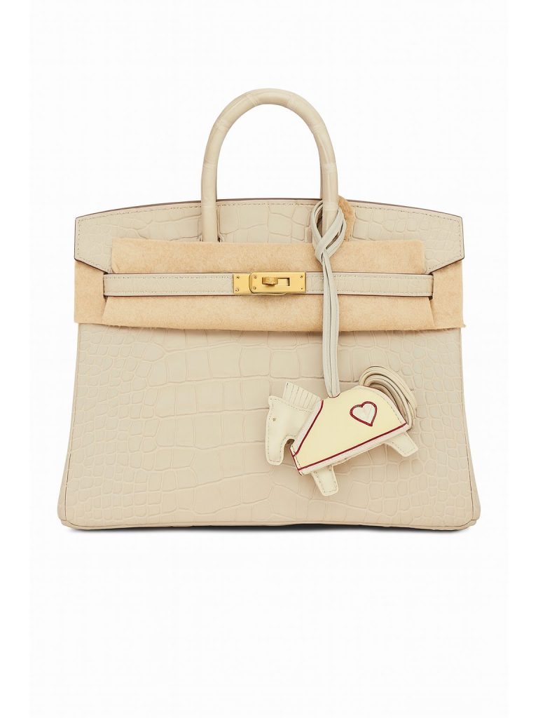 Hermès — шарм бежевый