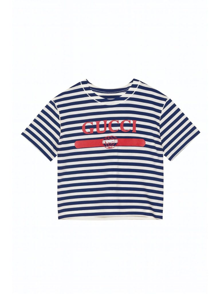Gucci — футболка синий, белая S/XS