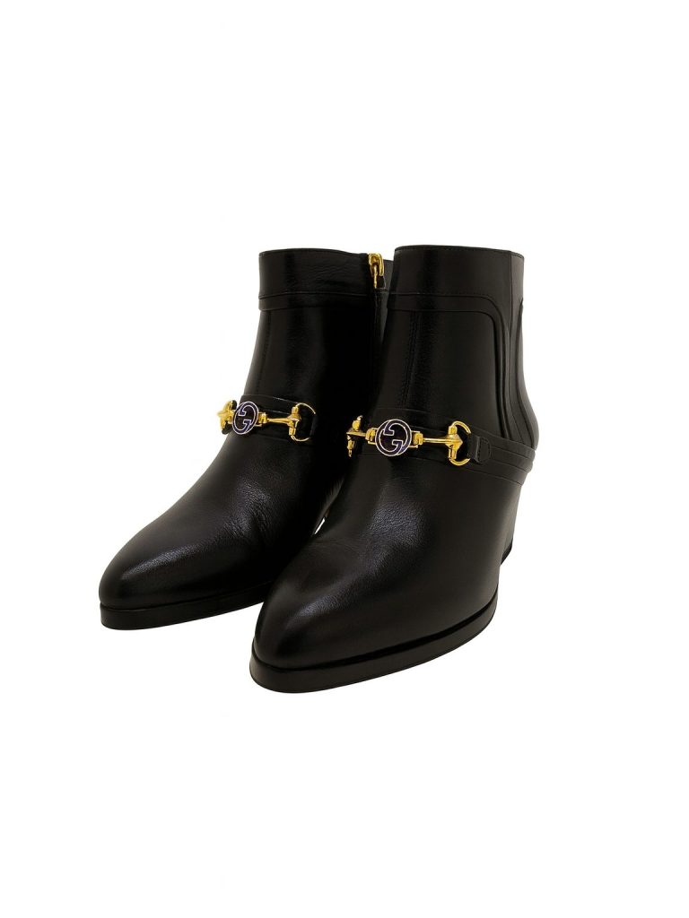 Gucci — казаки черный 37.3