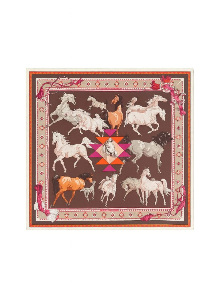 Hermès — платок Les Cheval Qataris