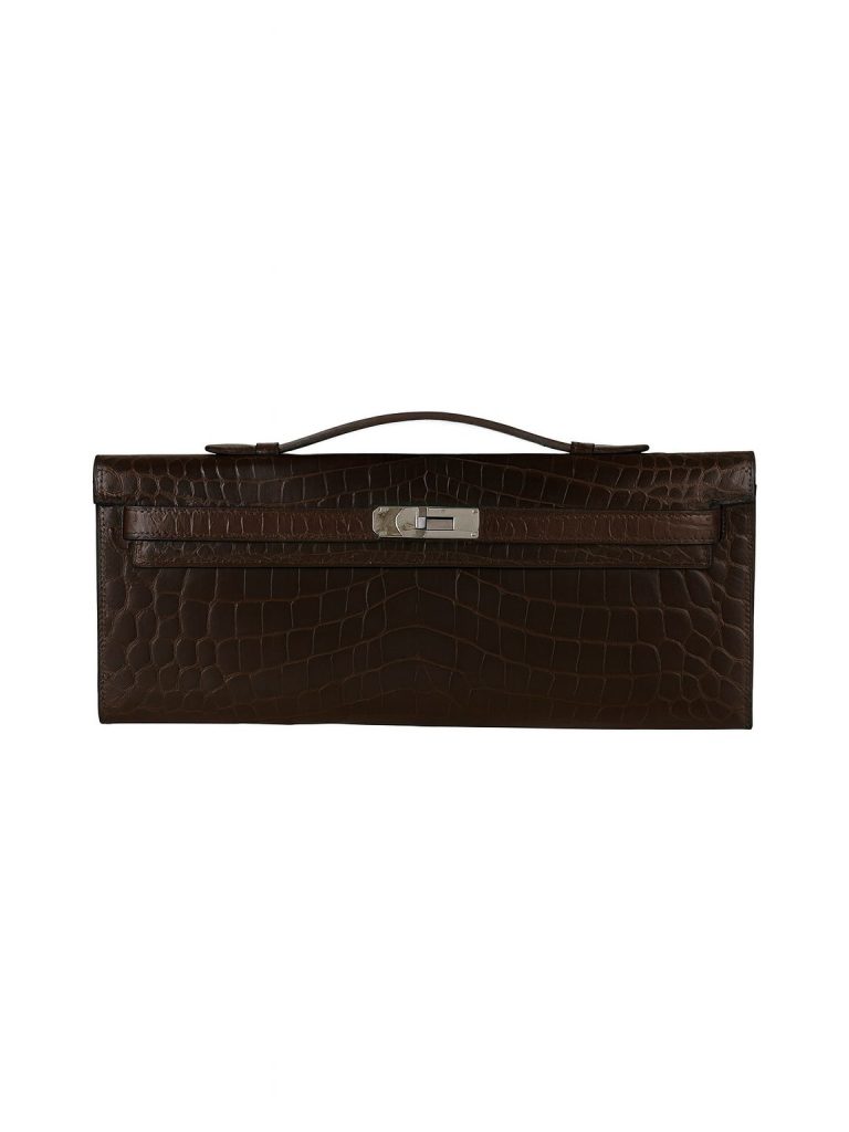 Hermès — клатч Kelly cut Ebene