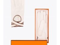 Hermès — перчатки белые
