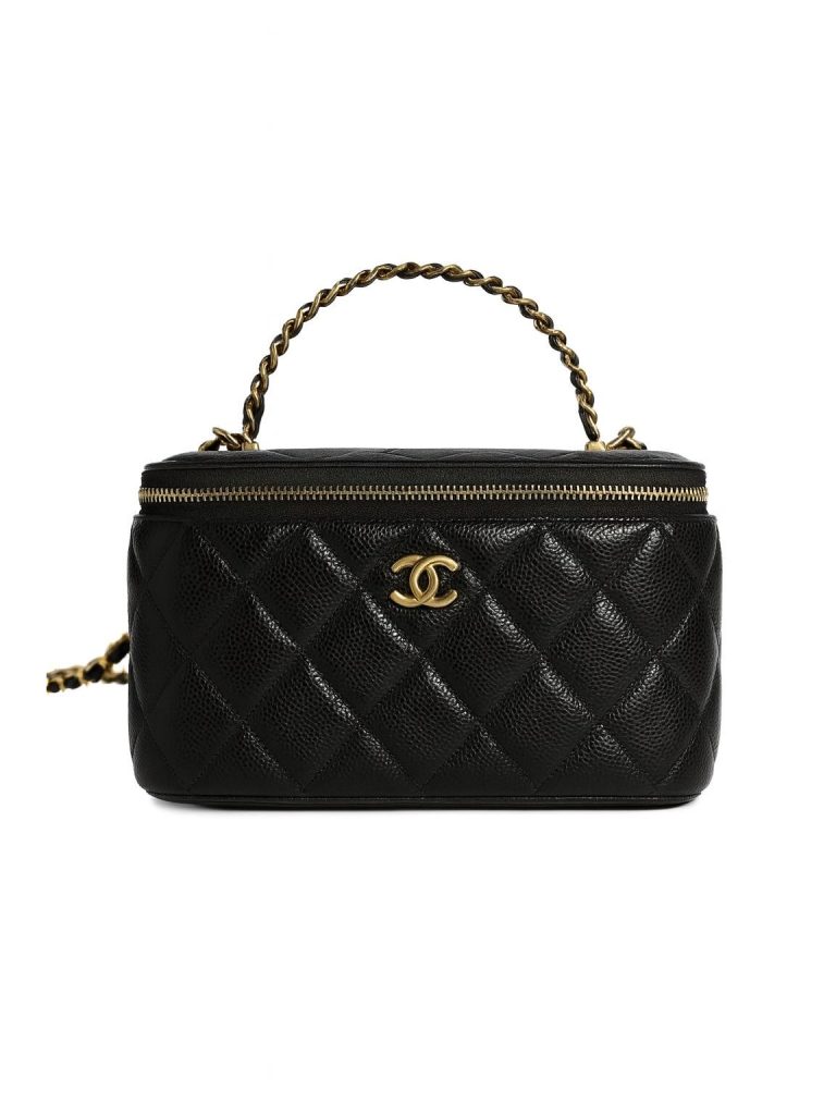 Chanel — сумка vanity top handle черная