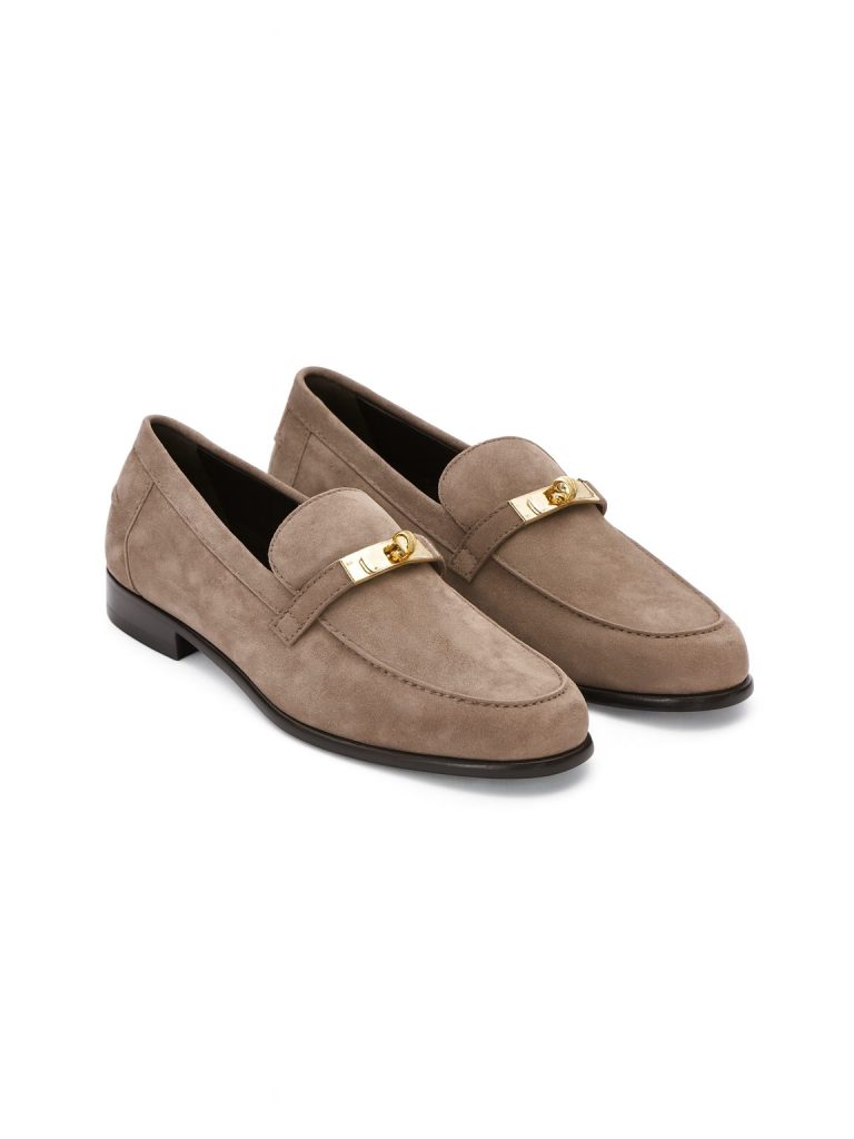 Hermès — лоферы Destin бежевые 39