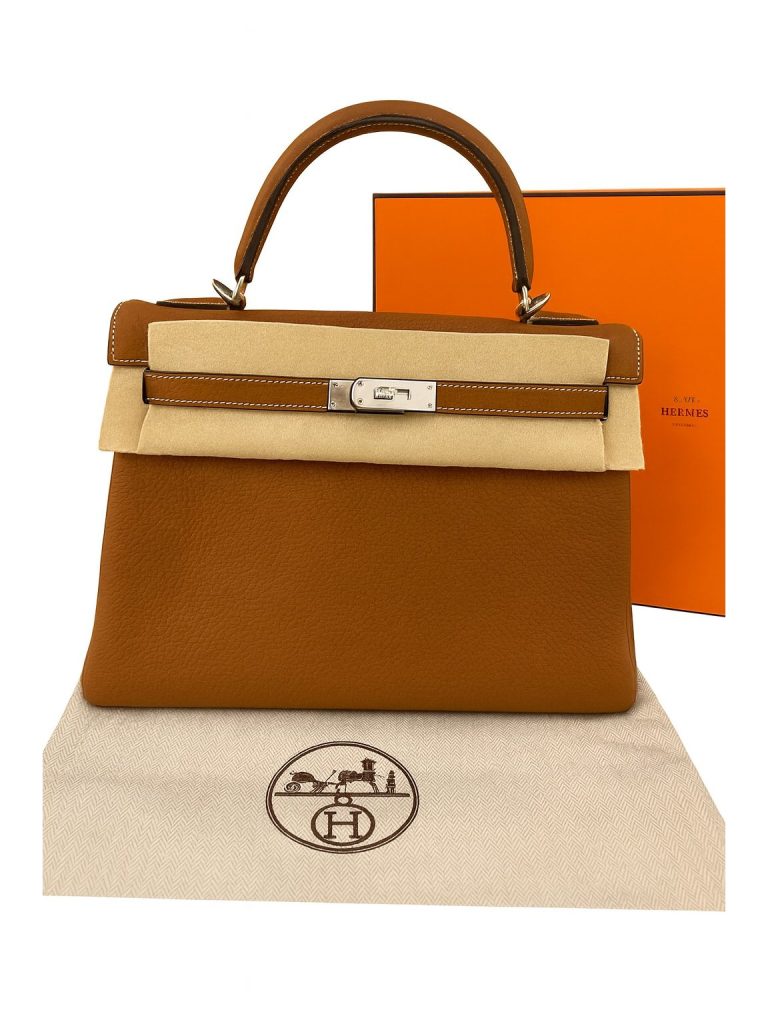 Hermès — сумка k32 золотая
