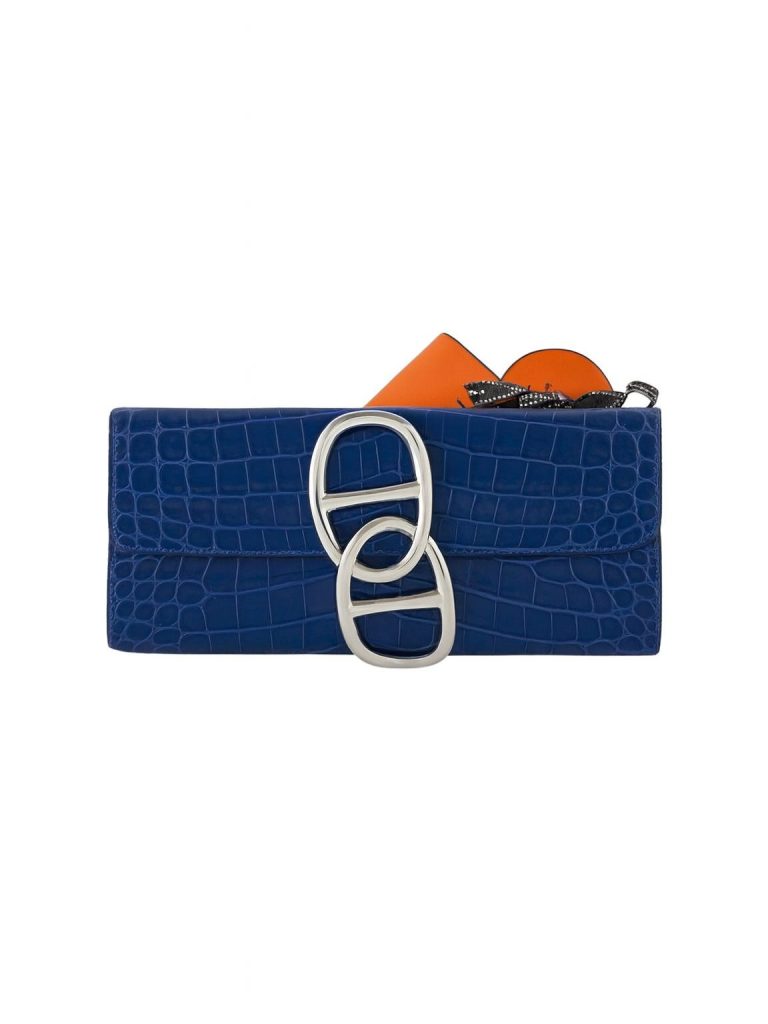Hermès — клатч Bleu electric