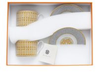 Mosaique au 24 — Gold Tea Cup and Saucer чашка