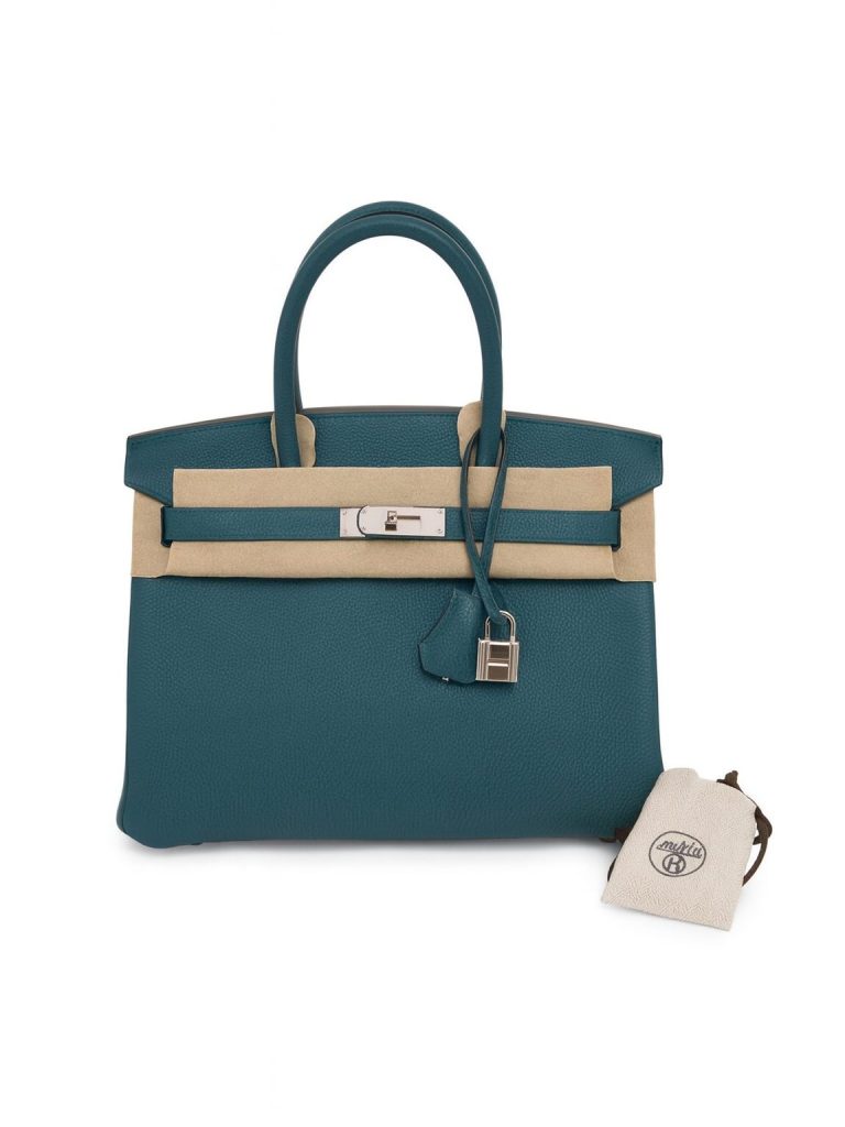 Hermès — сумка birkin 30 vert bosphore togo