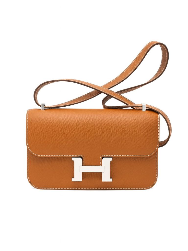Hermès — сумка Constance Elan золотистая