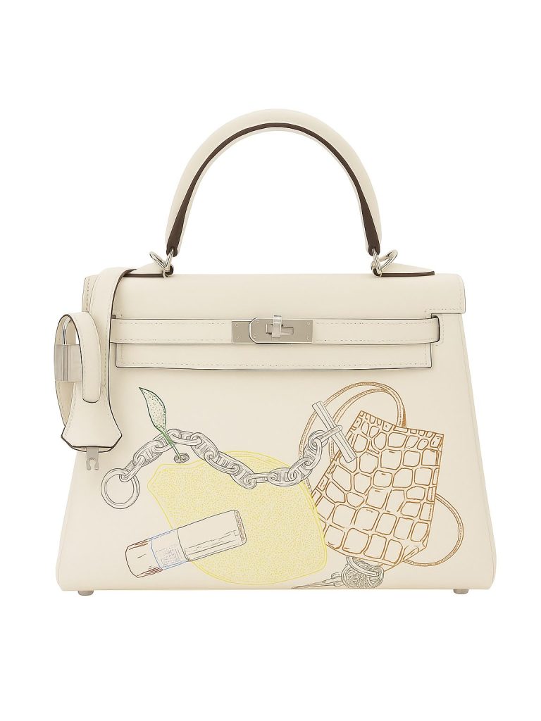 Hermès — сумка K25 In and out Nata Z/22 белая