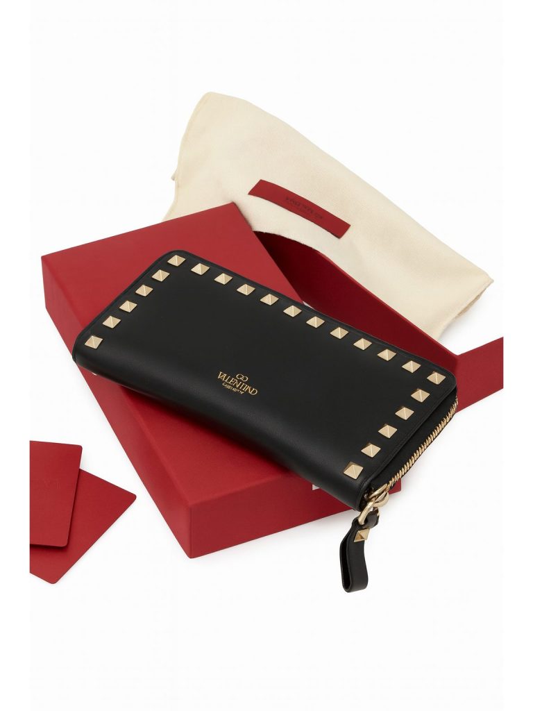 Valentino — кошелек Rockstud черный