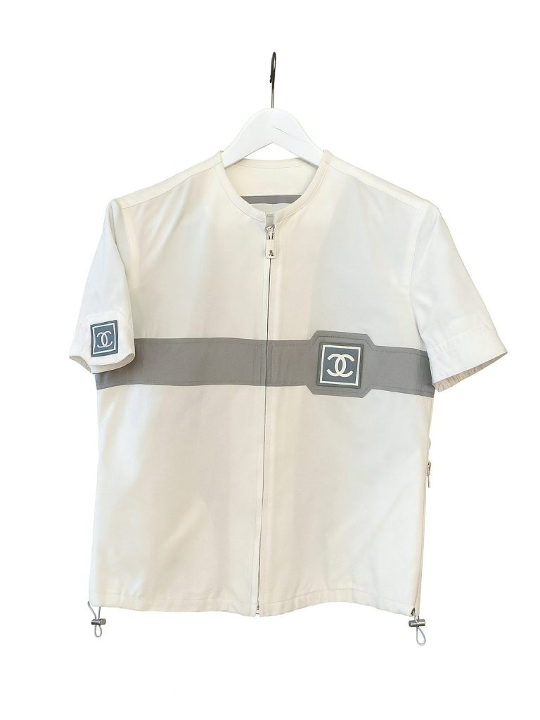 Chanel — куртка белая 38