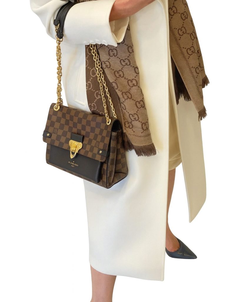 Louis Vuitton — сумка Damier Ebene Vavin коричневая 25*20