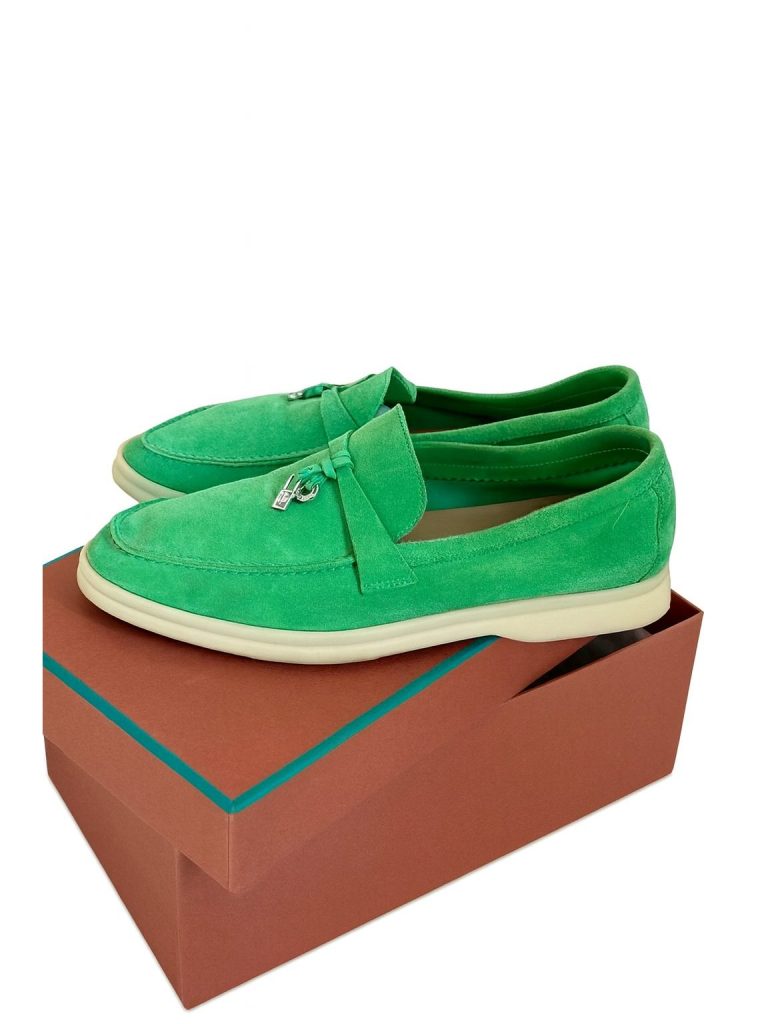 Loro Piana — лоферы зеленые 37.5