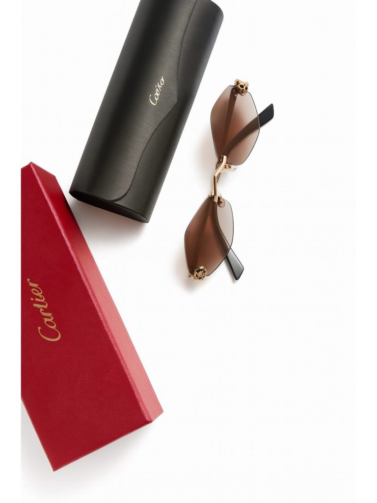 Cartier — очки Panthère коричневые