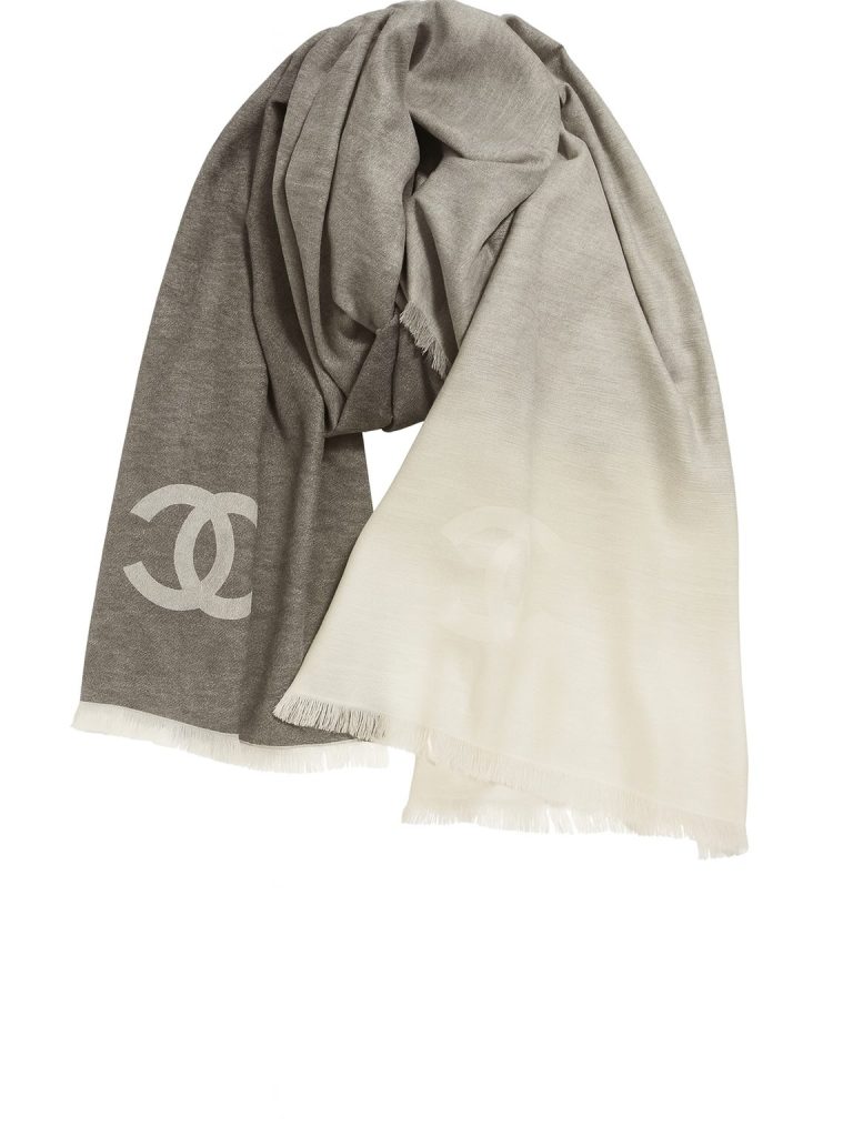 Chanel — шарф 81 шелк, 19 кашемир