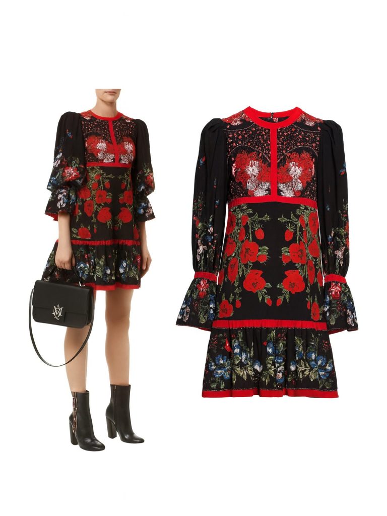 Alexander McQueen — платье черное 42
