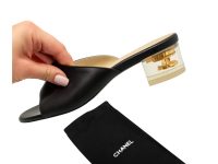 Chanel — Satin Quilted Mules мюли
