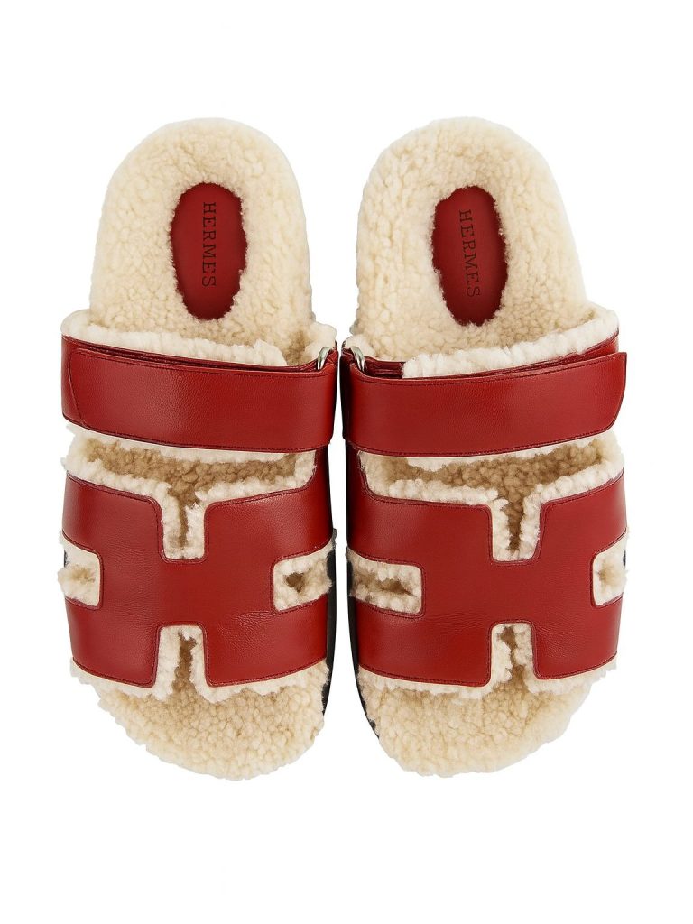 Hermès — сабо красные 38.5