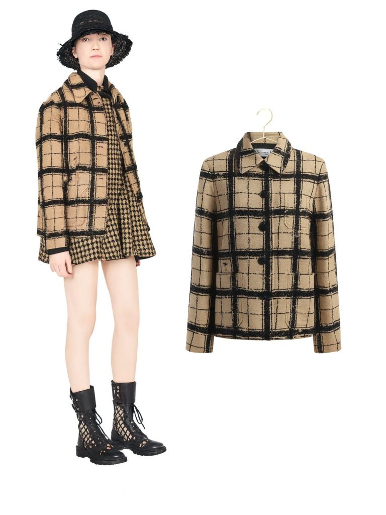 Dior — жакет бежевый с черным 40/46/48
