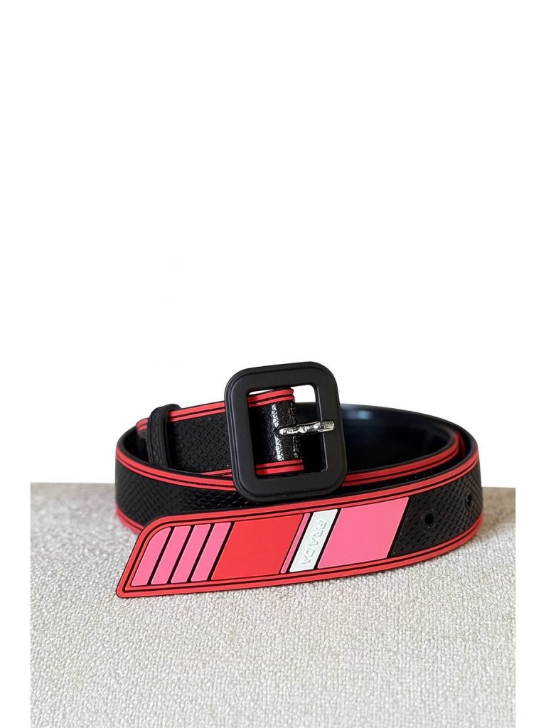Prada — ремень черный, красный, розовый 69