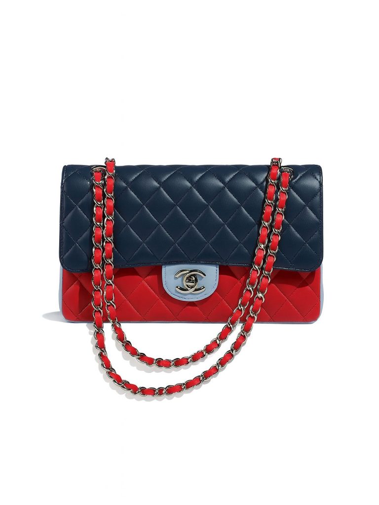 Chanel — сумка classic double flap мультиколор