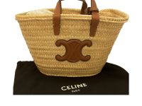 CELINE — корзина бежевый солома