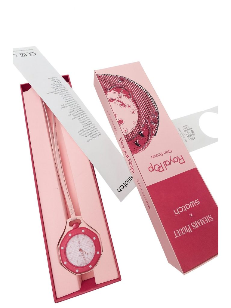 Swatch — часы Audemars розовые