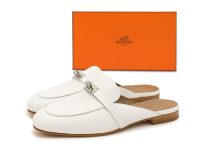 Hermès — мюли Oz белые 36.5