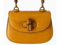 Gucci — сумка жёлтая крокодил
