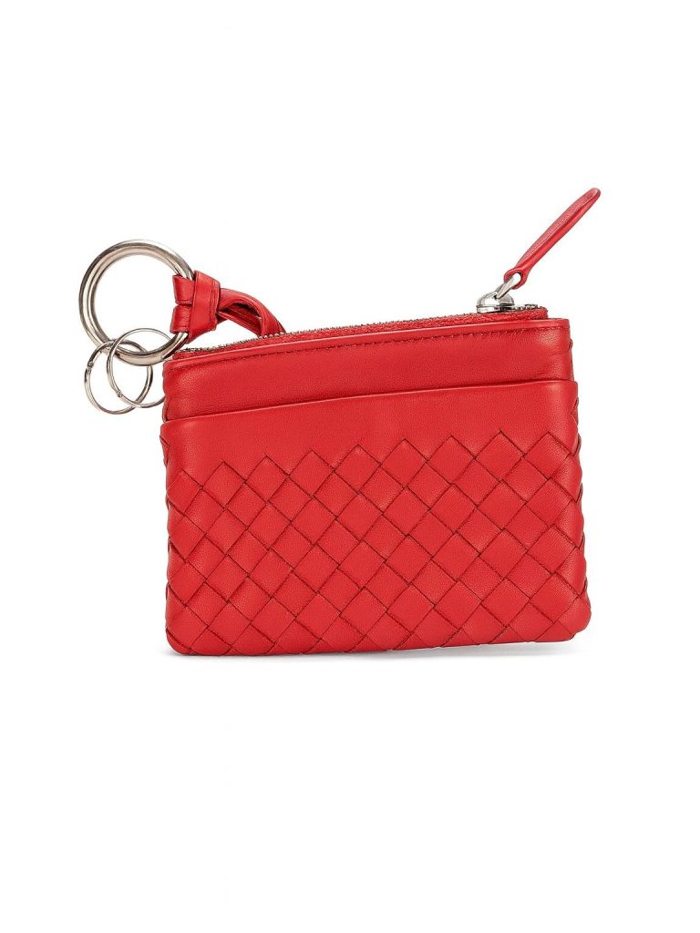 Bottega Veneta — кошелек красный 13*9