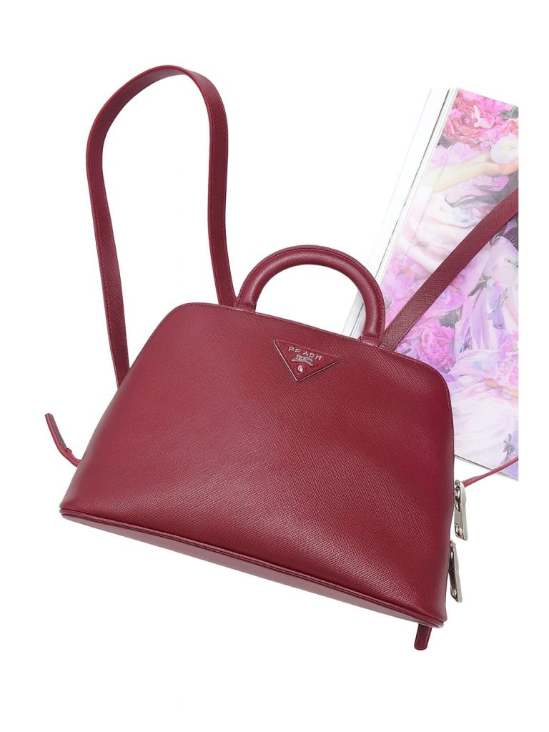 Prada — рюкзак бордовый 25/17/11cm
