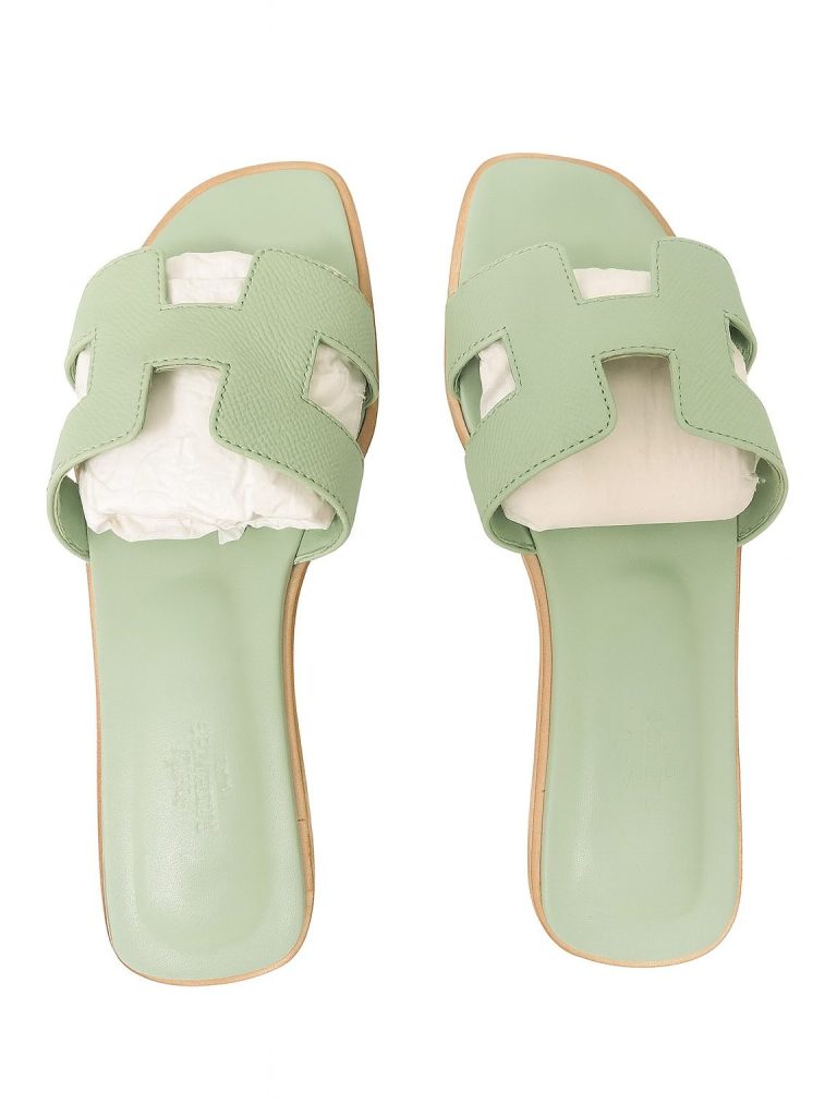 Hermès — сланцы зеленый 38.5