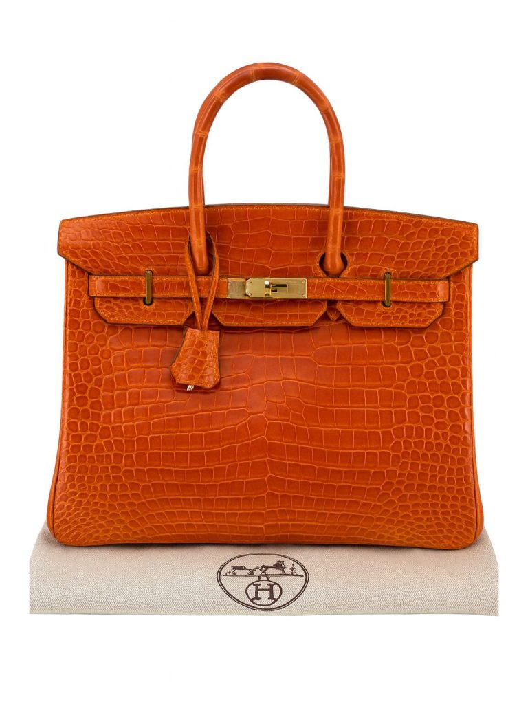 Hermès — сумка Birkin 35 оранжевая